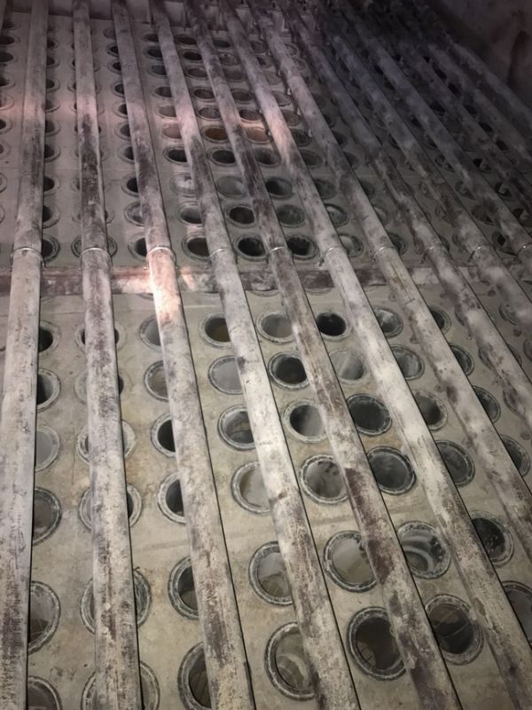 對(duì)泄漏濾袋更換完畢